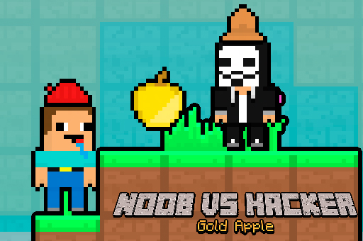 Noob vs Hacker Gold Apple